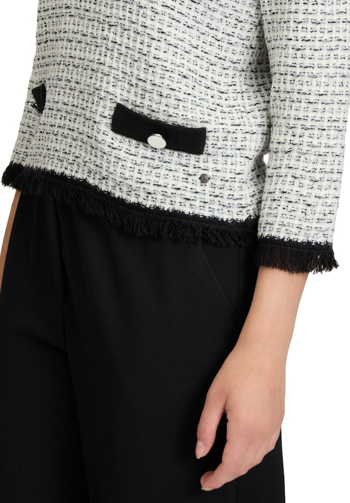 Betty & Co Damen Pullover Cream/Black