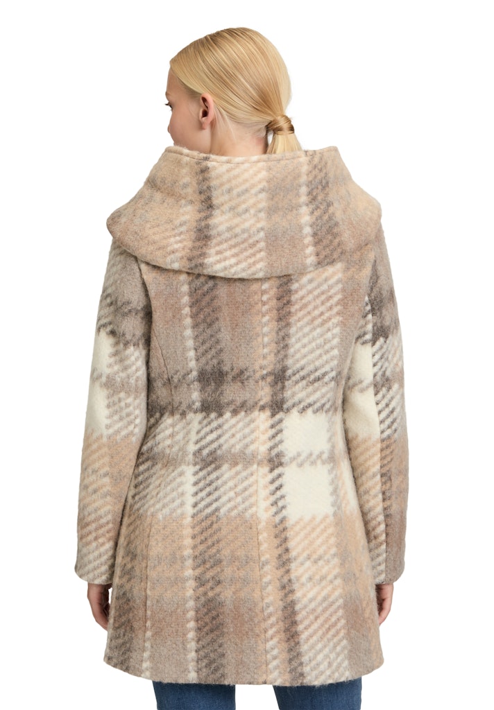 Amber & June Damen Mantel  Cream/Taup