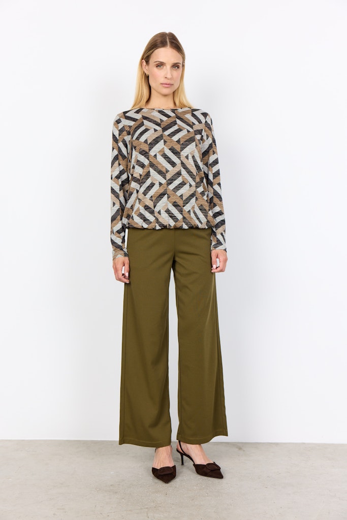 Soya Concept Damen Blusen Sand Combi