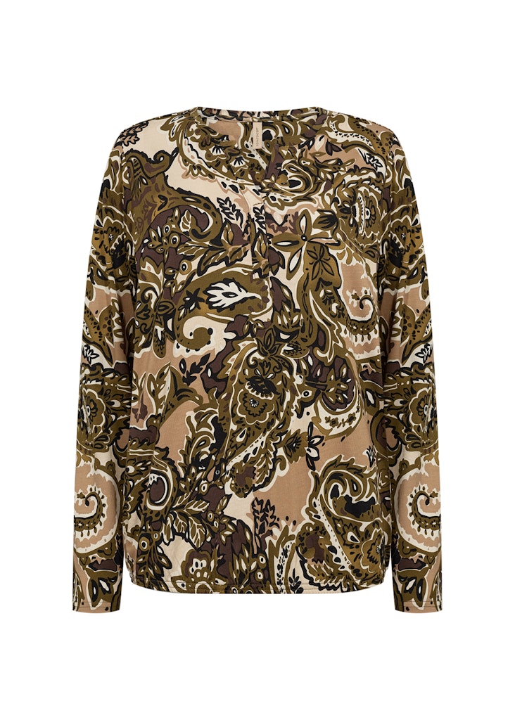 Soya Concept Damen Blusen Dark Olive Comb