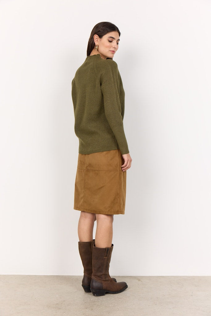 Soya Concept Damen Pullover Dark Olive Mel