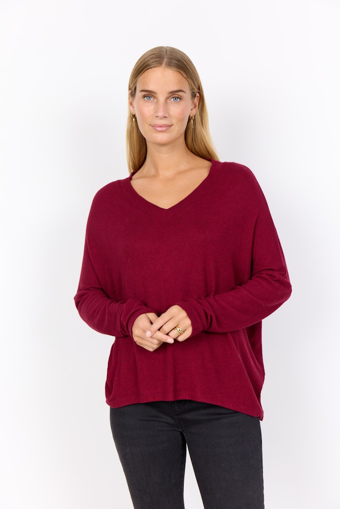 Soya Concept Damen Blusen Dark Red Mel