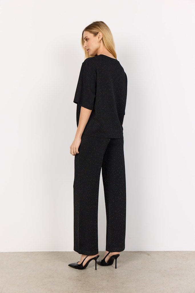 Soya Concept Damen T-Shirts Black Combi