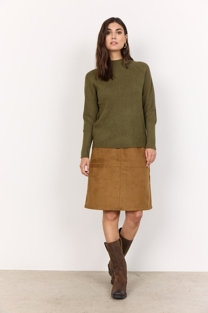 Soya Concept Damen Pullover Dark Olive Mel