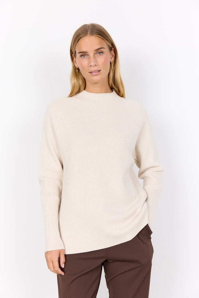 Soya Concept Damen Pullover Cream Melange