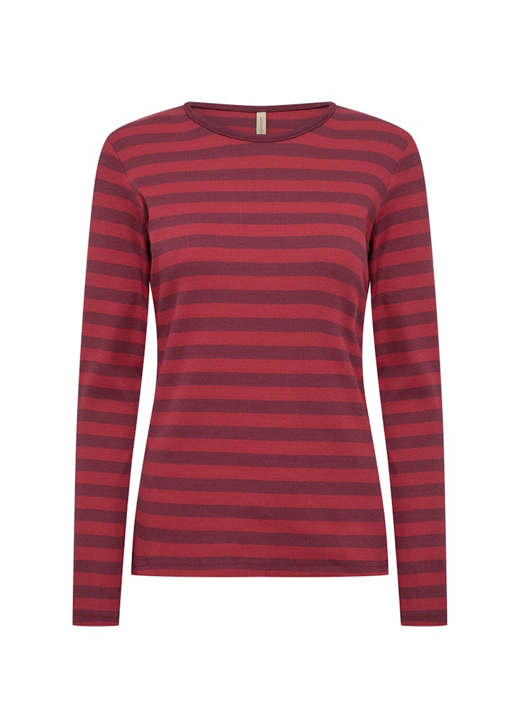 Soya Concept Damen T-Shirts Red Combi