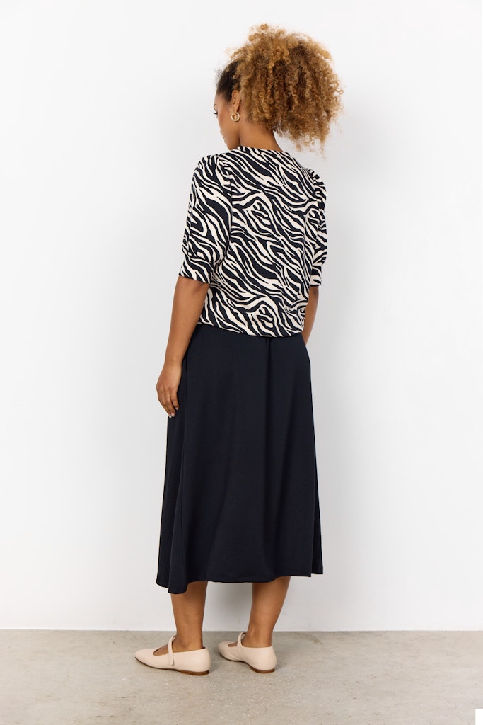 Soya Concept Damen Blusen Black Combi