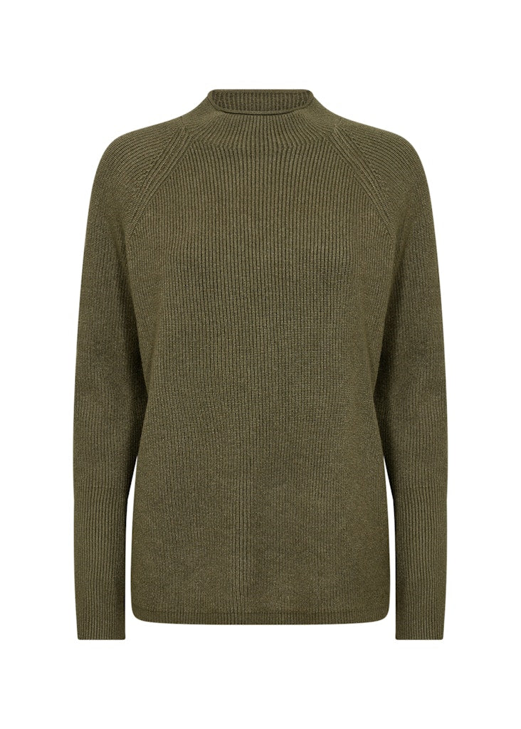 Soya Concept Damen Pullover Dark Olive Mel