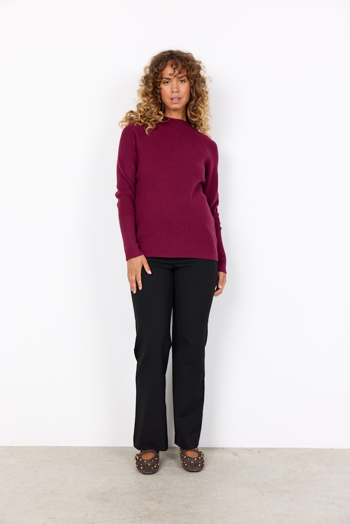 Soya Concept Damen Pullover Dark Red Mel