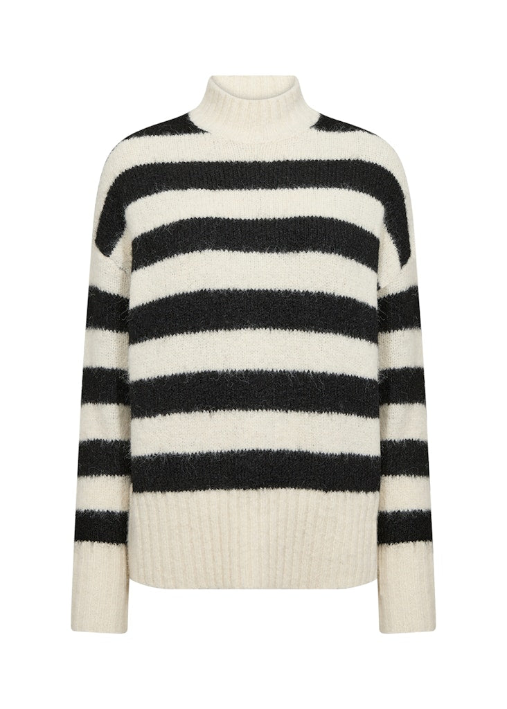 Soya Concept Damen Pullover Black Combi