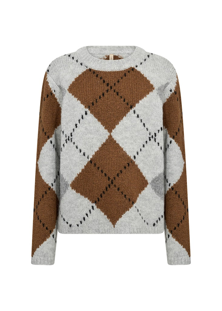 Soya Concept Damen Pullover Lt Grey Melange