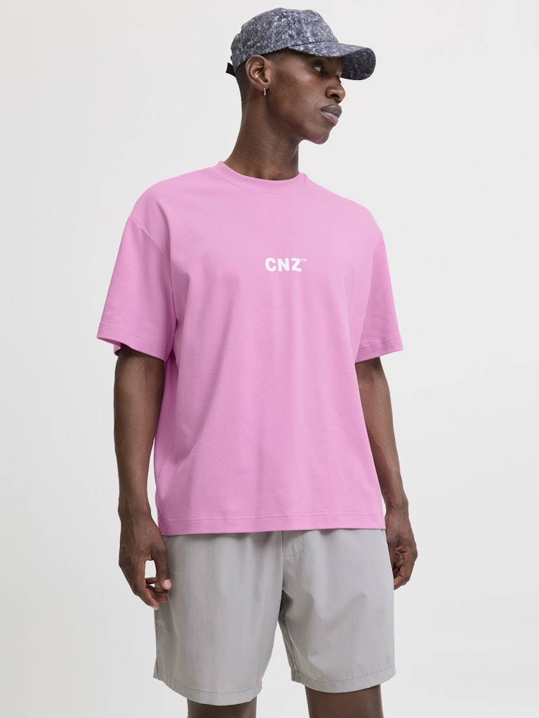 Jack & Jones Herren T-Shirts kurz Fuchsia Pink