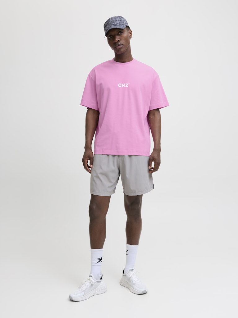 Jack & Jones Herren T-Shirts kurz Fuchsia Pink