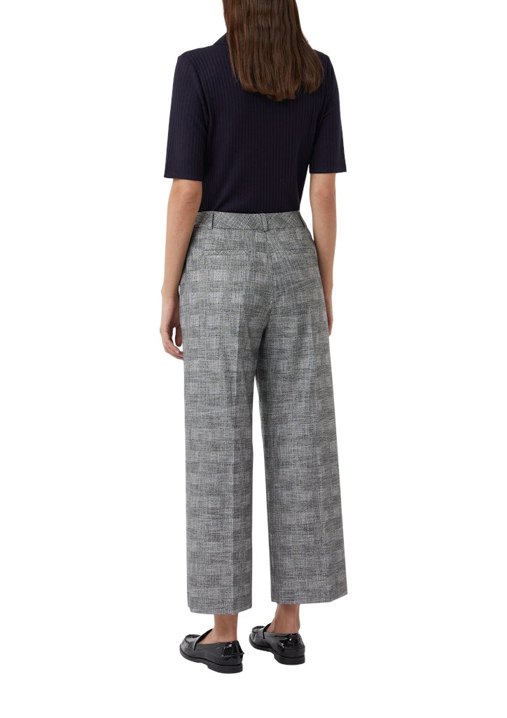 Comma Damen Shorts Grey/Black