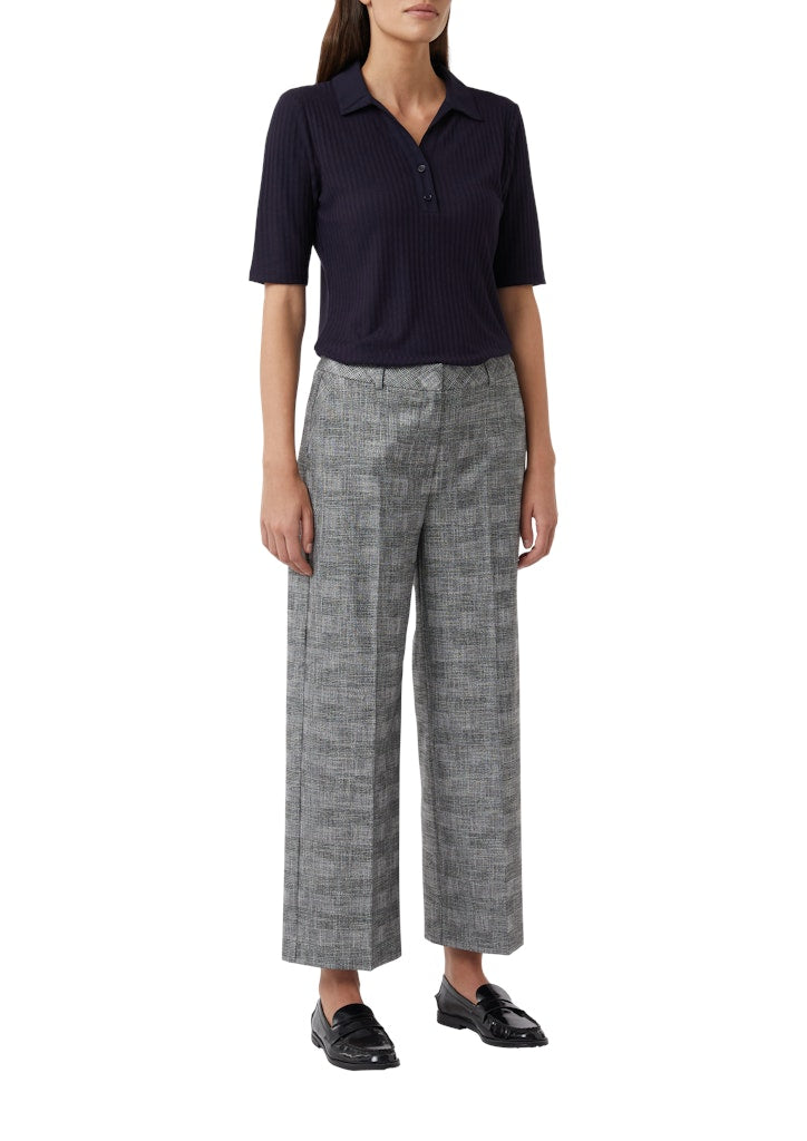 Comma Damen Shorts Grey/Black