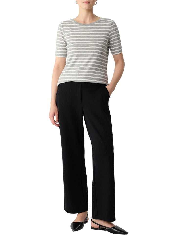 Comma Damen T-Shirts Grey/Black