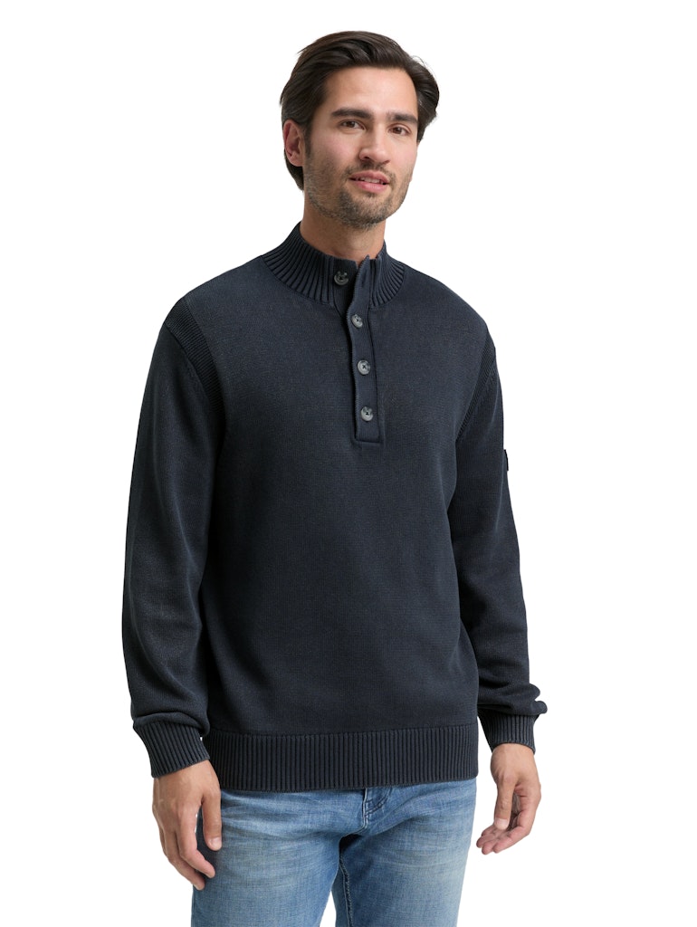 Tom Tailor Herren Pullover Sky Captain Blu
