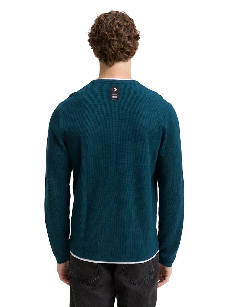 Tom Tailor denim Herren Pullover Deep Pond Green