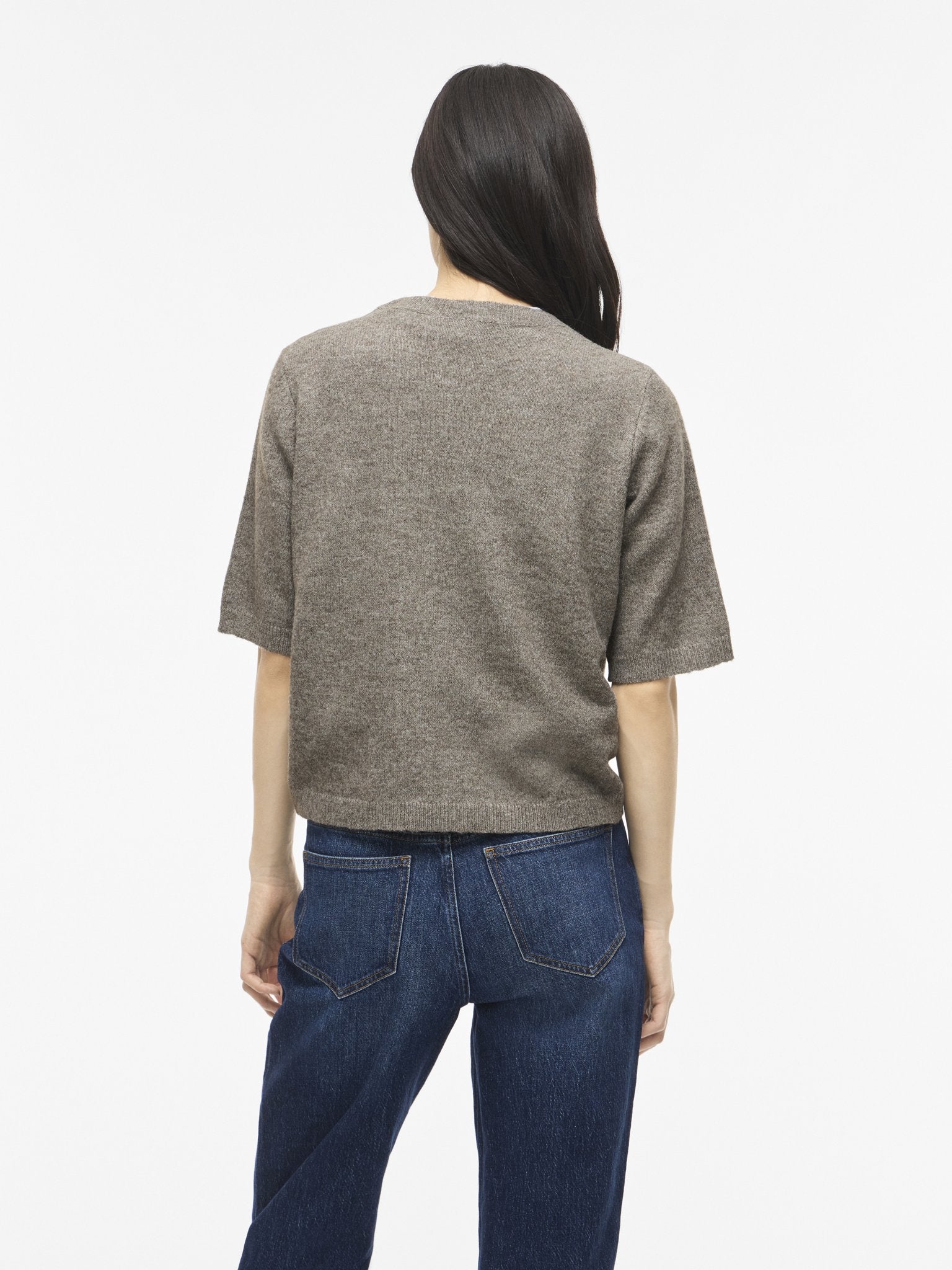 Vila Damen Strickjacken Falcon/Melange