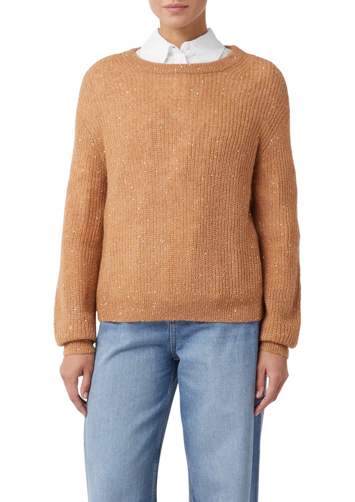 Comma Damen Pullover Brown