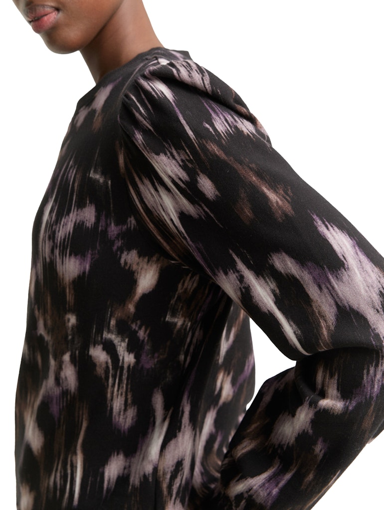 Tom Tailor denim Damen Sweatshirts Black Brown Abs