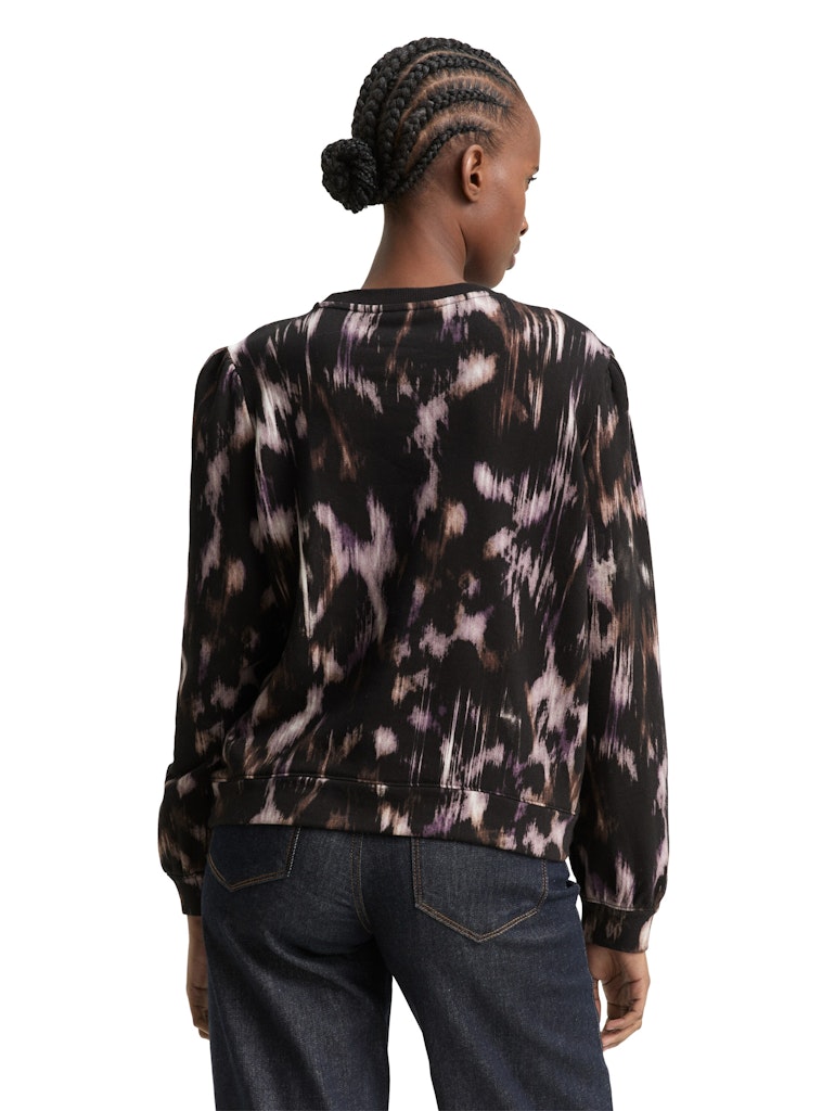 Tom Tailor denim Damen Sweatshirts Black Brown Abs