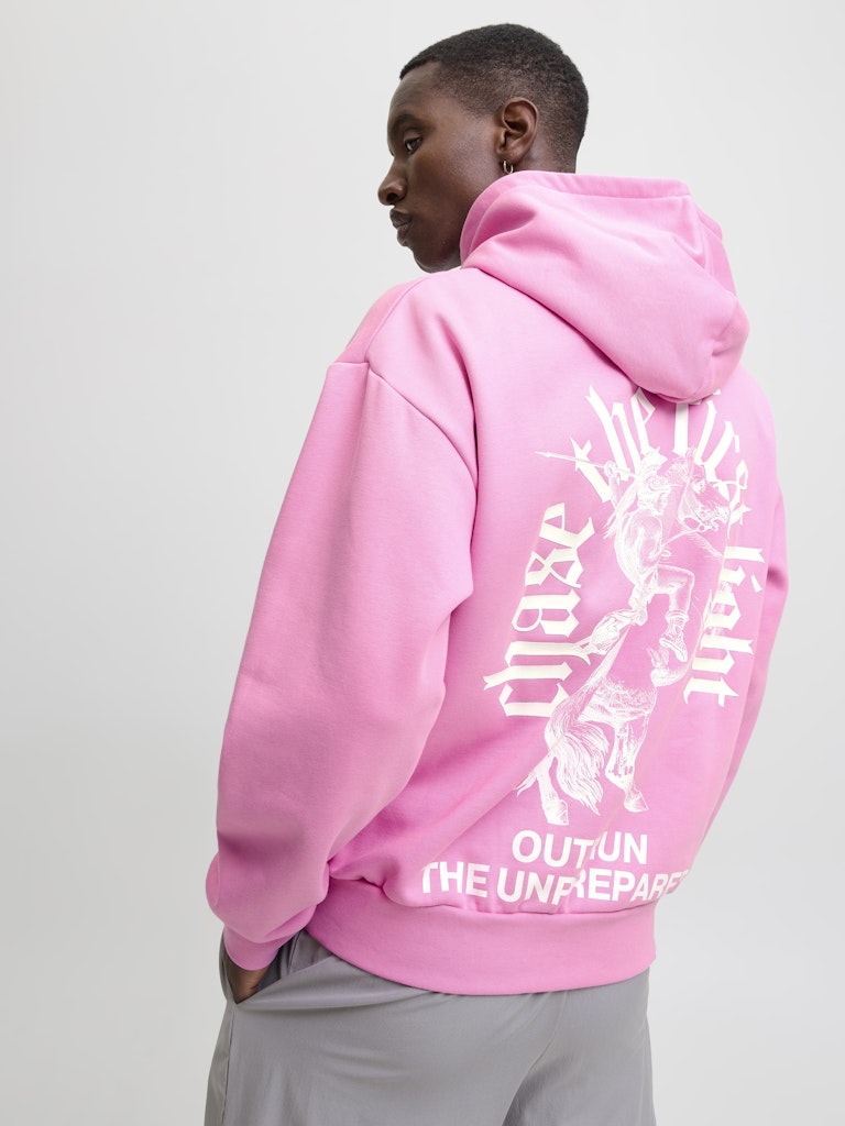 Jack & Jones Herren Sweatshirts Fuchsia Pink