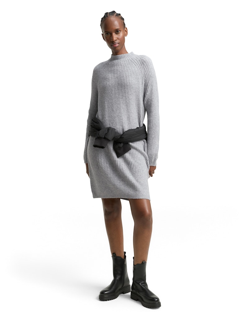 Tom Tailor denim Damen Kleider Cement Grey Mã©