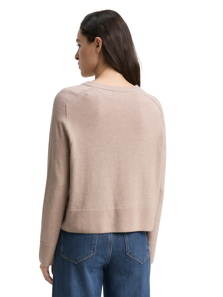 Tom Tailor Damen Strickjacken Soft Taupe Mela