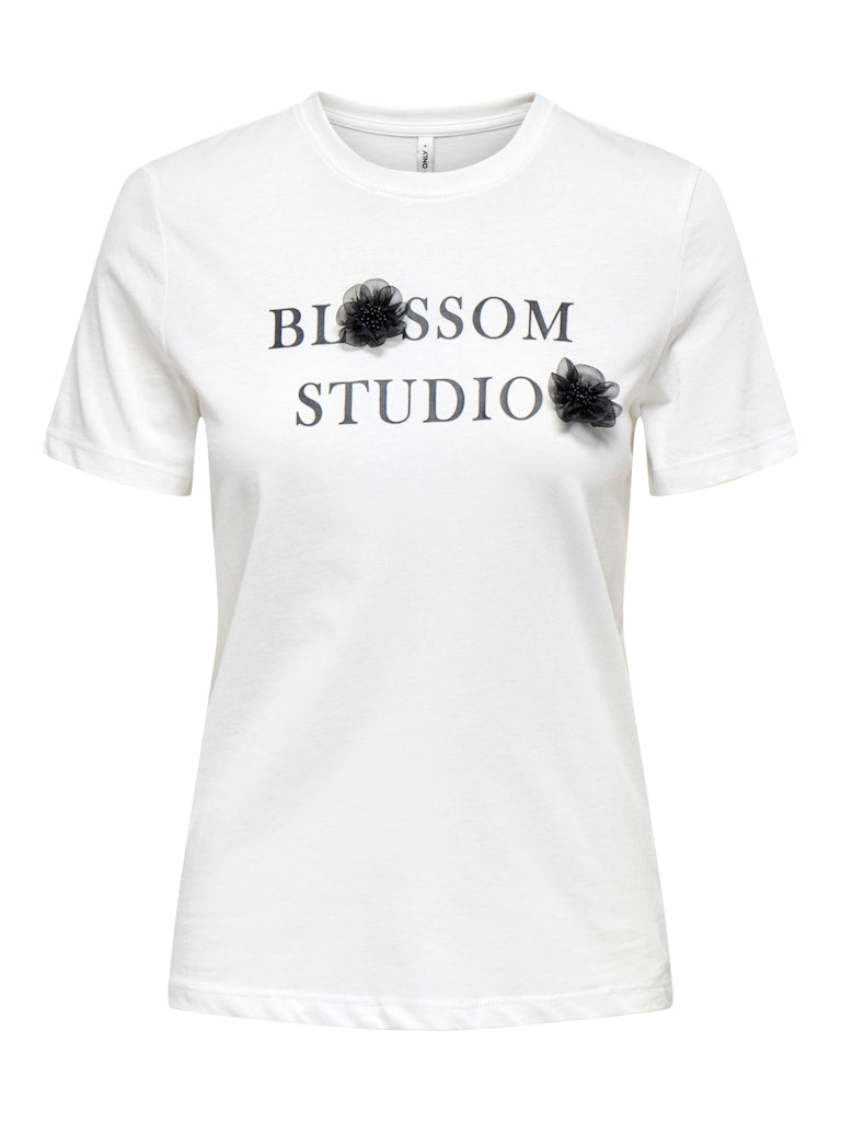 Only Damen Tops Cloud Dancer/Bl