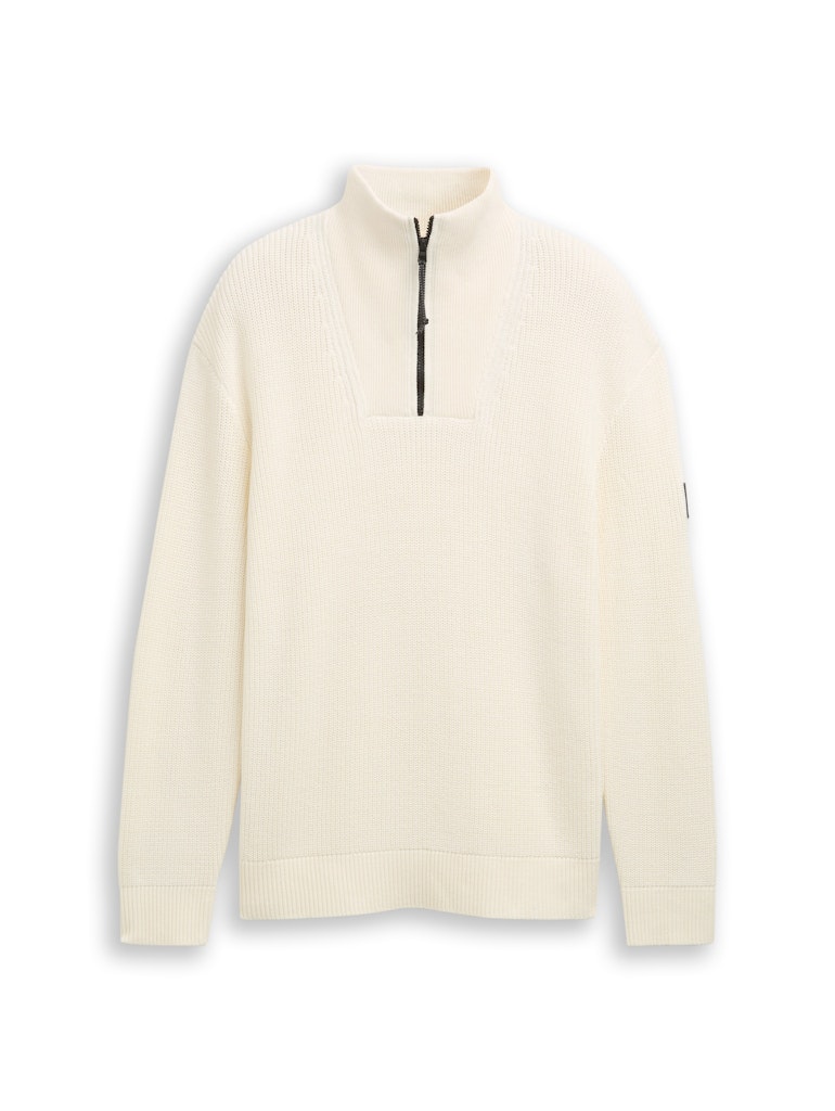 Tom Tailor denim Herren Pullover Wool White