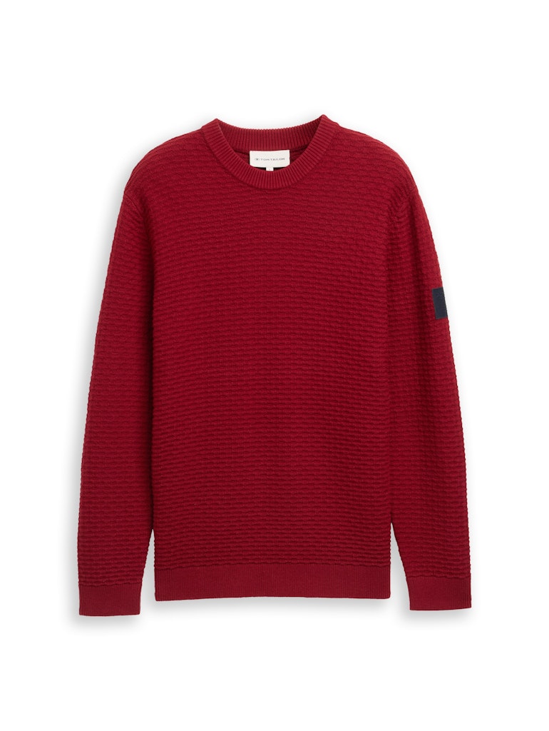 Tom Tailor Herren Pullover Coach Red