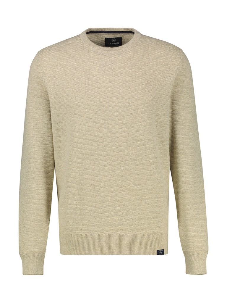 Lerros Herren Pullover Tender Beige Me