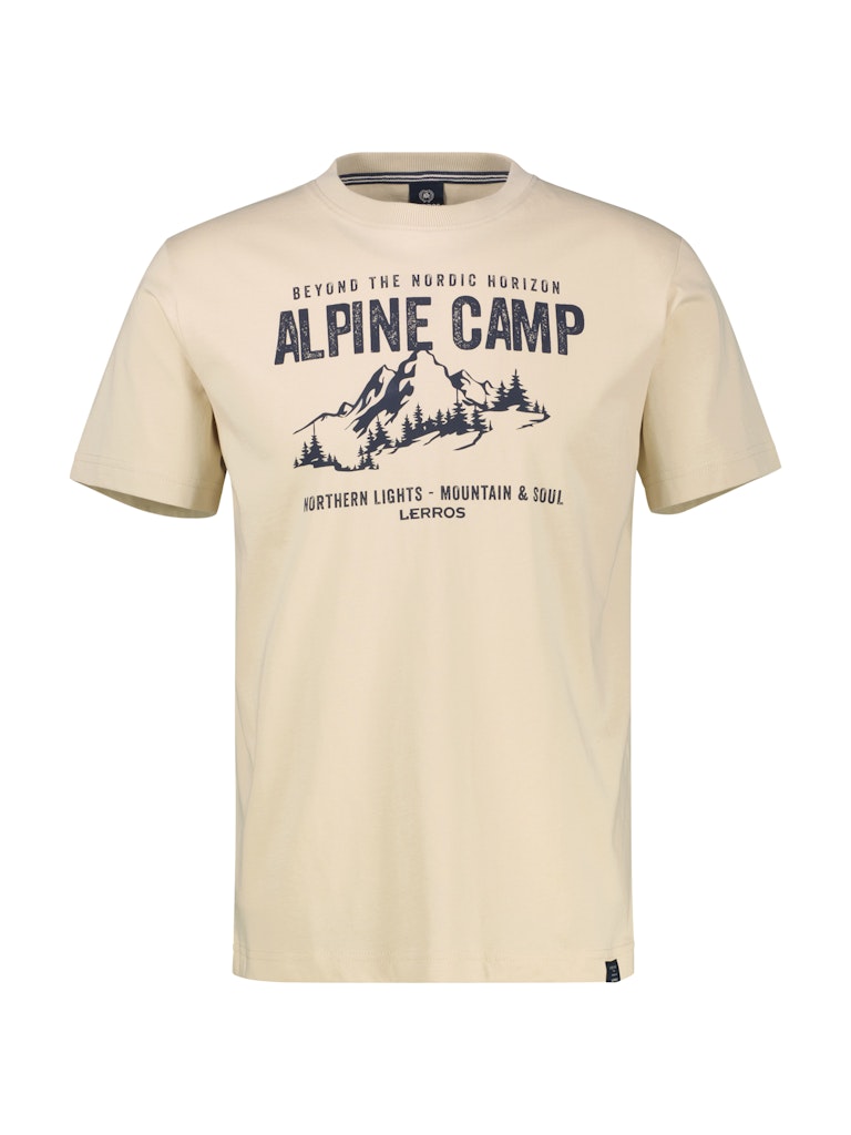 Lerros Herren T-Shirts kurz Foam White