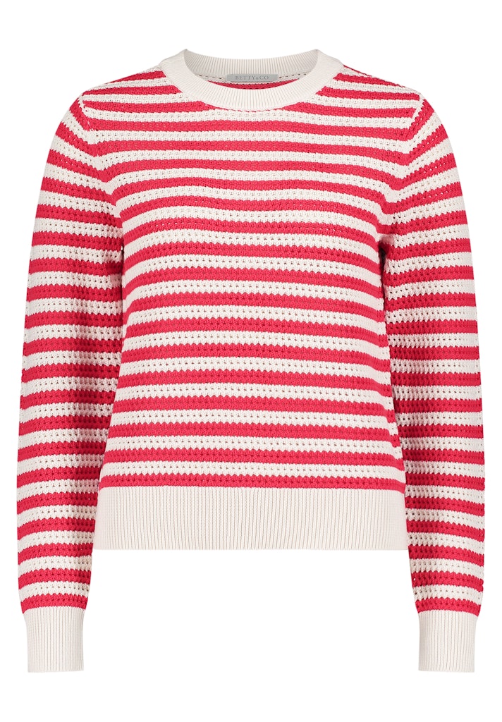 Betty & Co Damen Pullover Cream/Red