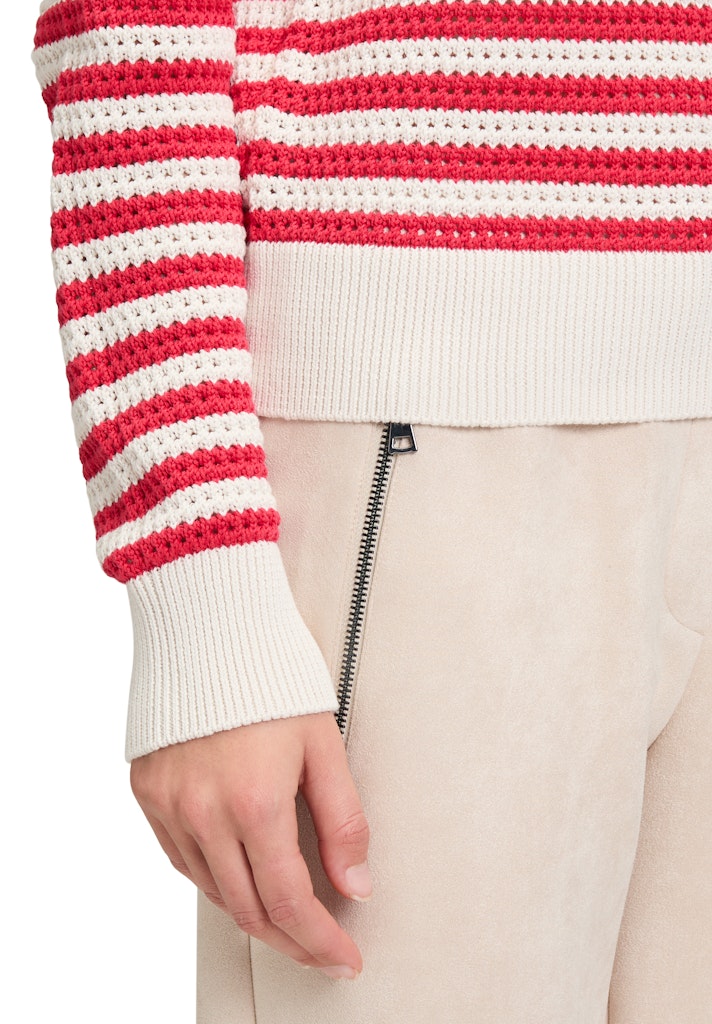 Betty & Co Damen Pullover Cream/Red