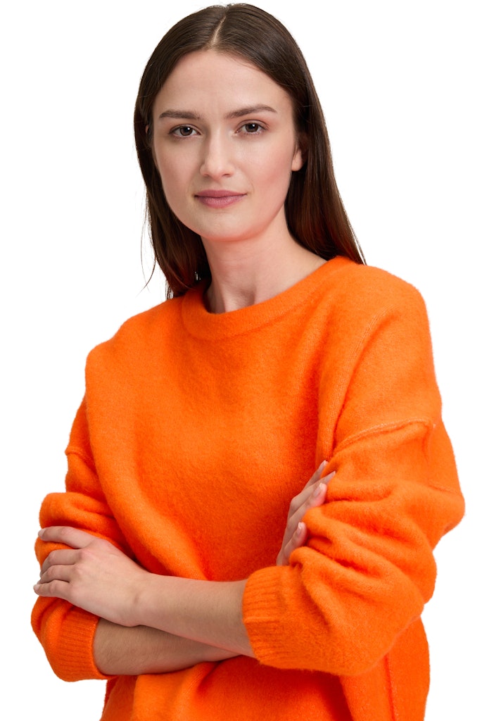 Betty & Co Damen Pullover Neon Orange