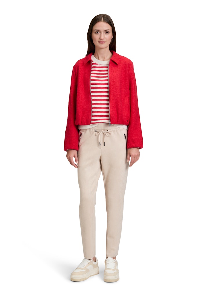 Betty & Co Damen Pullover Cream/Red