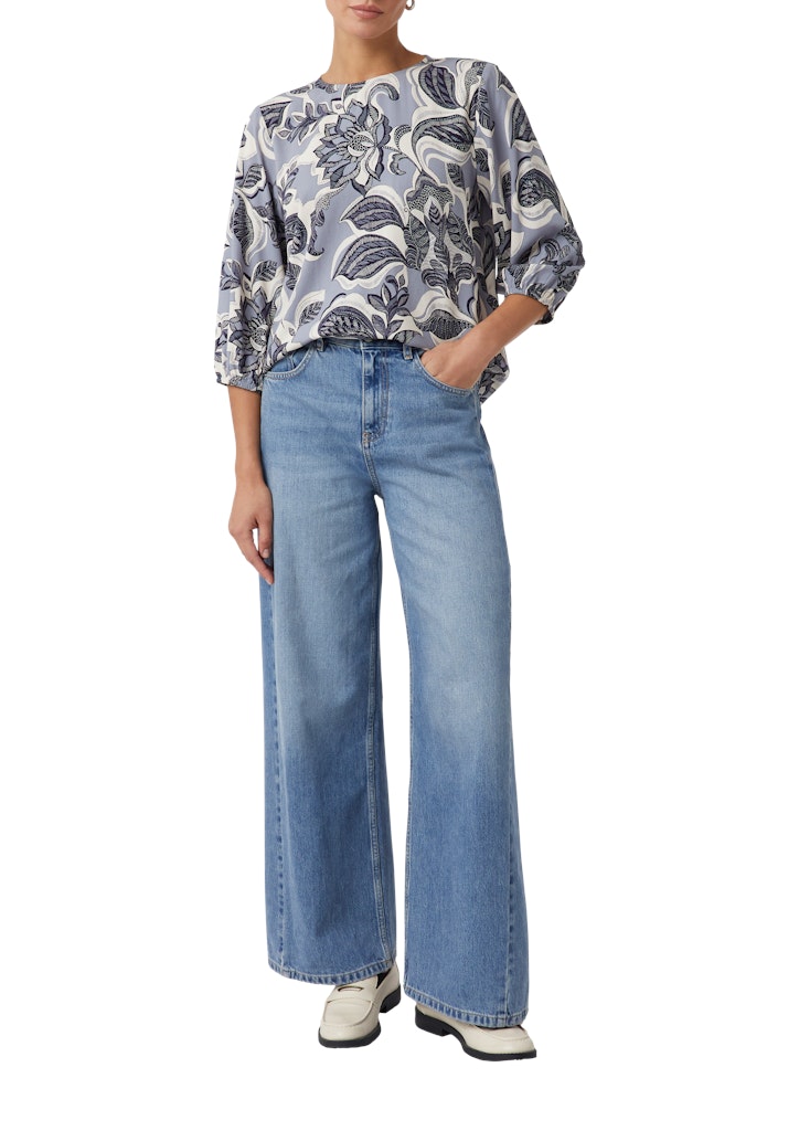 Comma Damen Blusen Blue