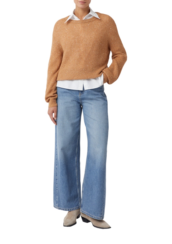 Comma Damen Pullover Brown