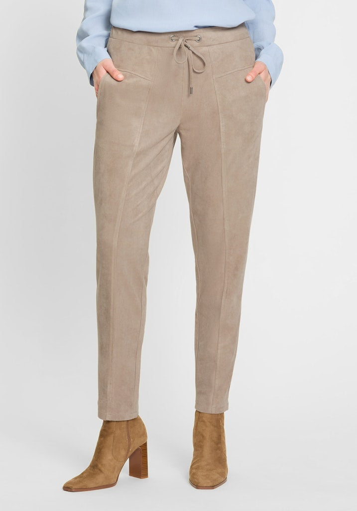 Olsen Damen Hosen Dark Taup