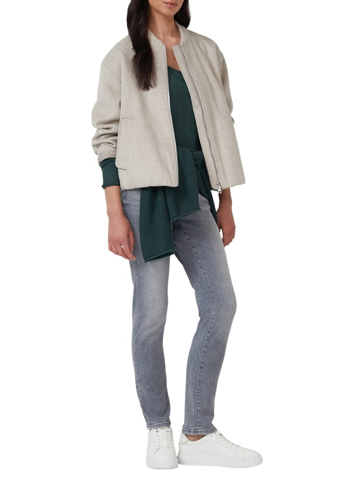 S. Oliver red Damen Jeans Grey/Black