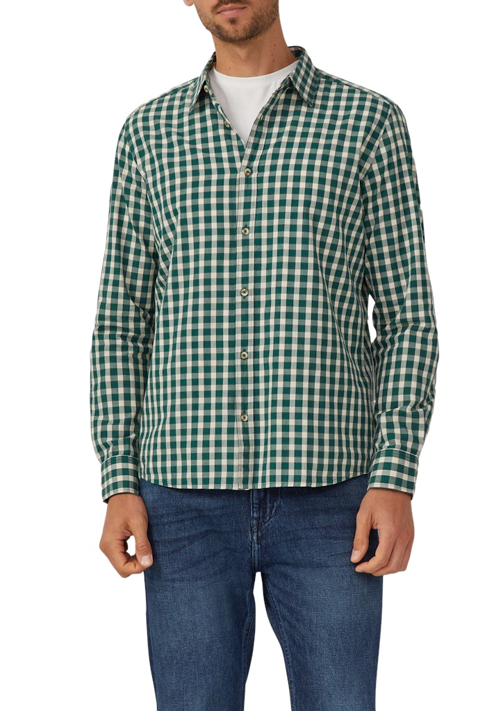 S. Oliver red Herren Hemden lang Green