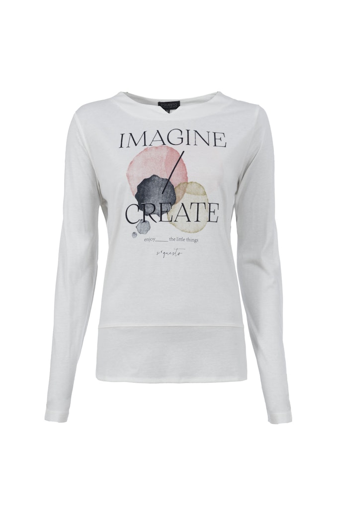 Soquesto Damen T-Shirts Offwhite