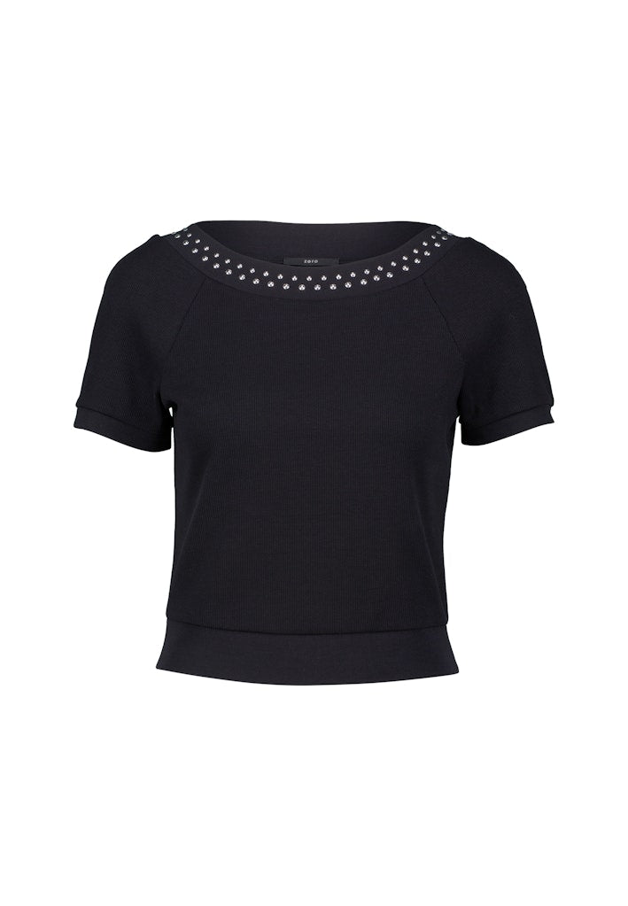 Zero Damen T-Shirts Patch Blacksilv