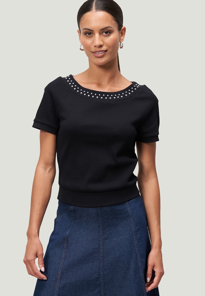 Zero Damen T-Shirts Patch Blacksilv