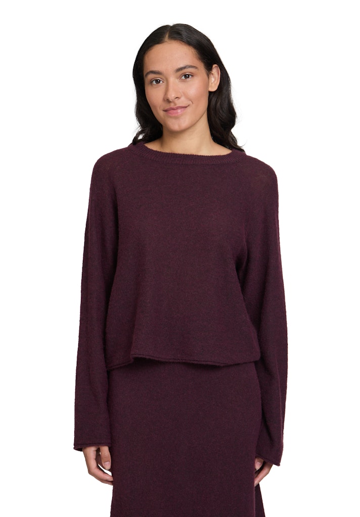 Cartoon Damen Pullover Dark Aubergine