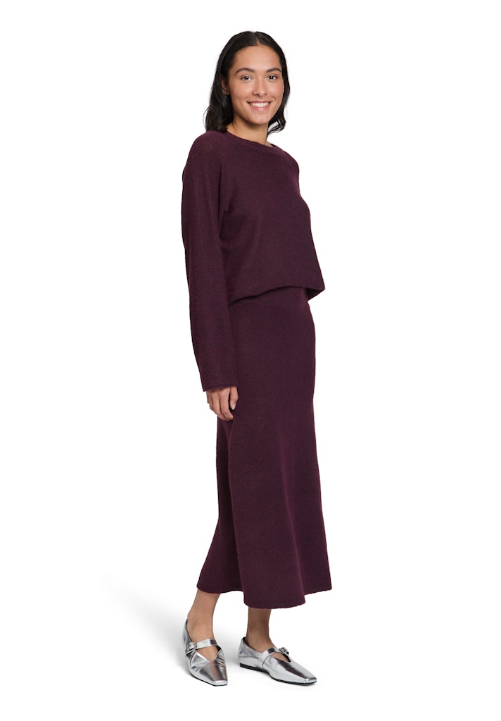 Cartoon Damen Rock Dark Aubergine
