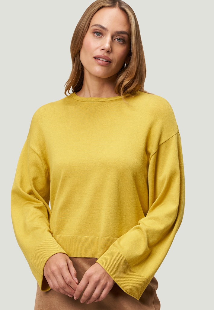 Zero Damen Pullover Oil Yellow
