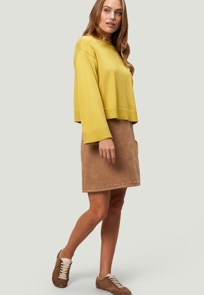 Zero Damen Pullover Oil Yellow